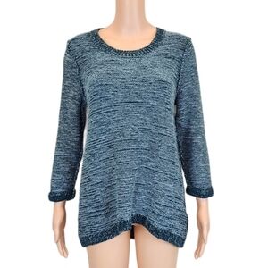 Style & Company Green 3/4 Sleeve knit Sweater Size M